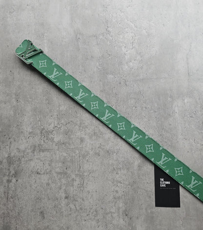 LOUIS VUITTON LV Monogram 40mm Reversible Green Belt