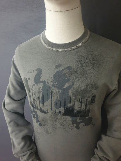DSQUARED2 Spray Graffiti Distressed Sweatshirt
