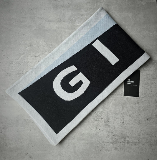GIVENCHY Jacquard Logo Scarf Blue/Black