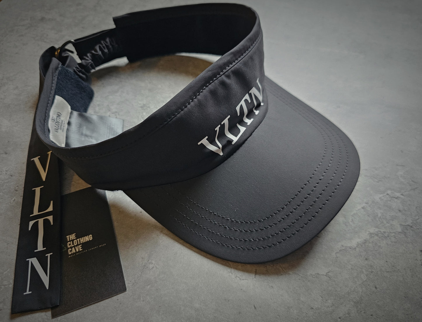 VALENTINO VLTN Black Visor/Cap