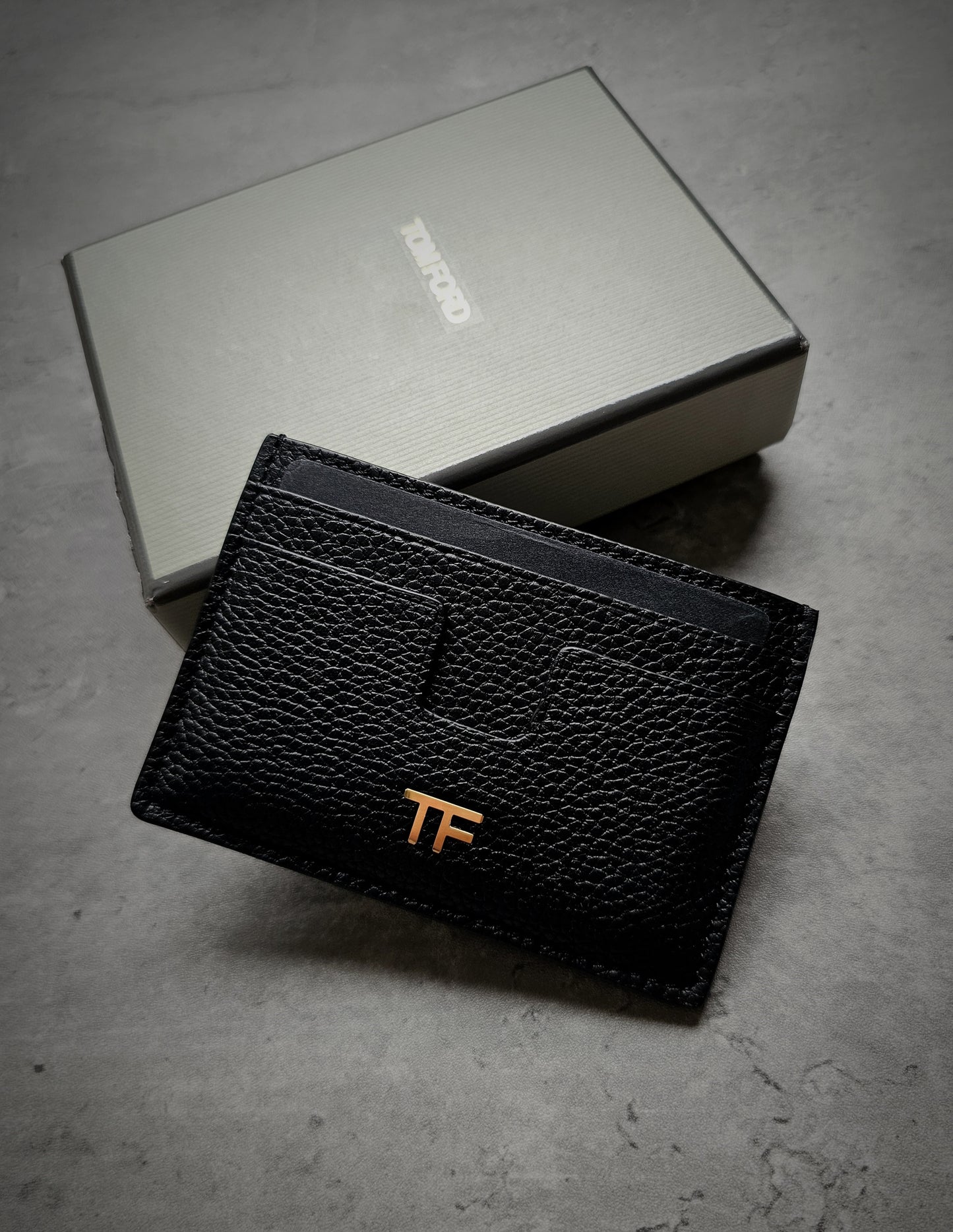 TOM FORD Grained TF Leather Card Holder