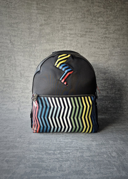 FENDI Roma Leather Lightening Backpack