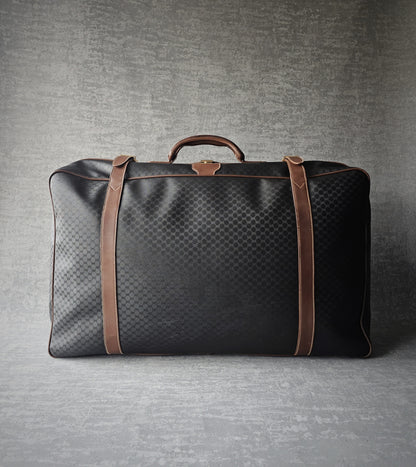 GUCCI Vintage GG Monogram Canvas Navy Suitcase