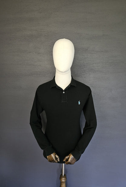 RALPH LAUREN Long Sleeve Black Polo Shirt