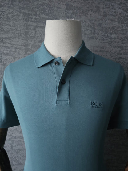 HUGO BOSS Turquoise Piro Logo 447 Polo Shirt