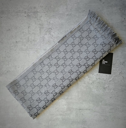 GUCCI GG Monogram Wool Scarf