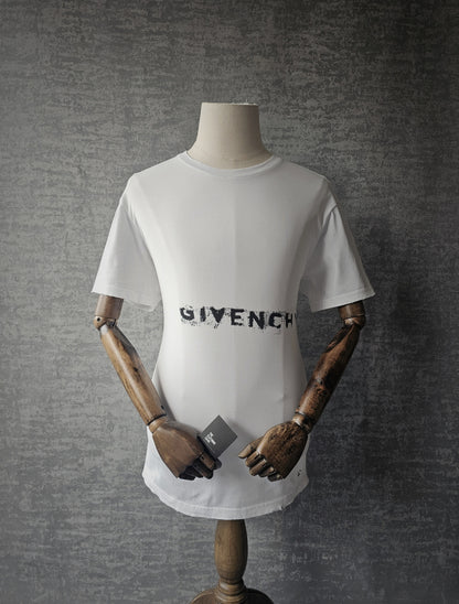 GIVENCHY Faded Distressed Logo T-Shirt