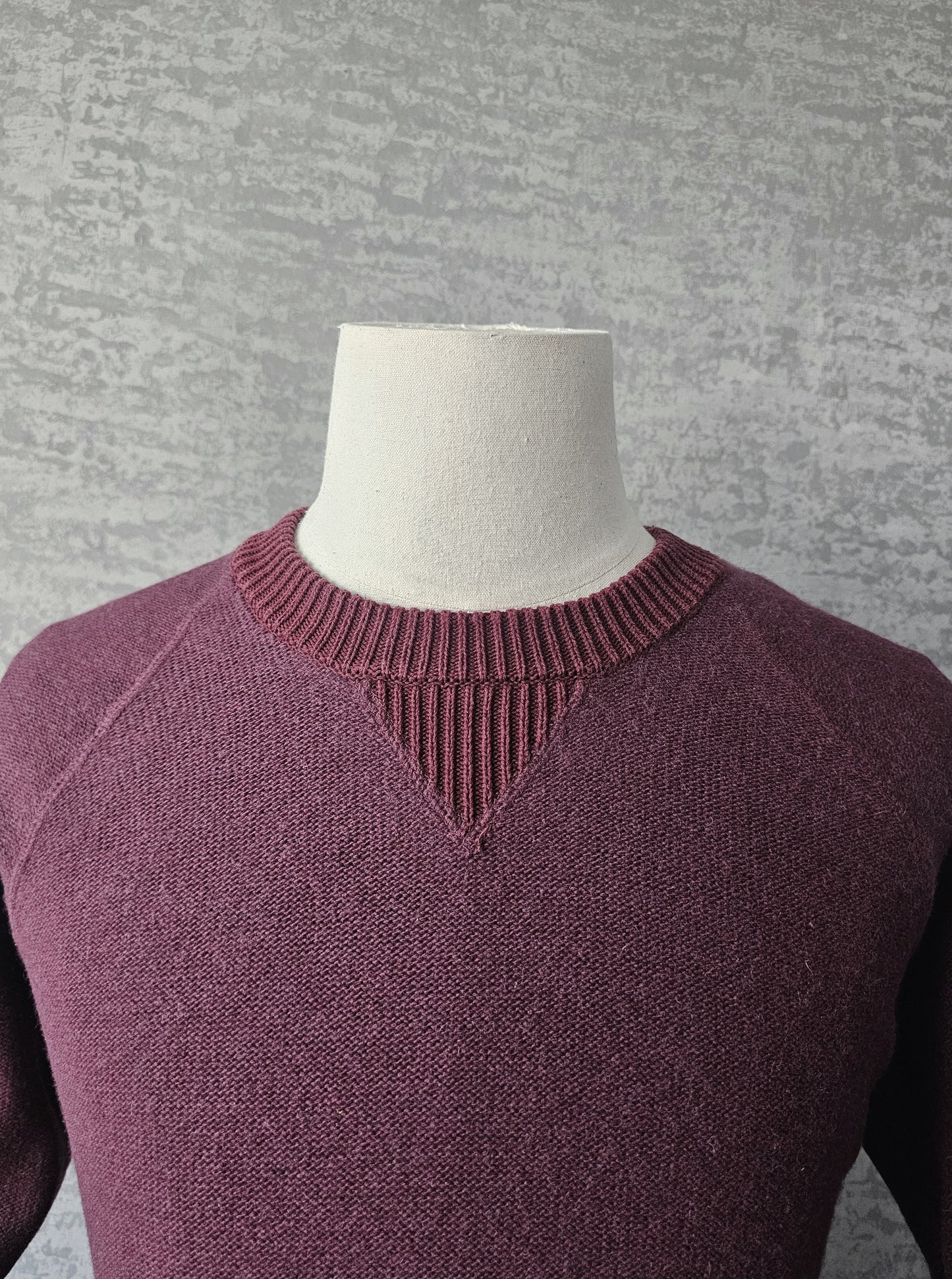 STONE ISLAND Logo Patch Knitted Wool Sweater