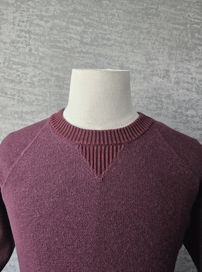 STONE ISLAND Logo Patch Knitted Wool Sweater