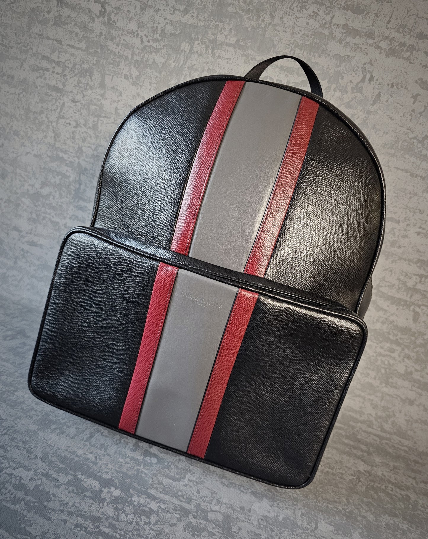 MICHAEL KORS Colourblocked Leather Backpack