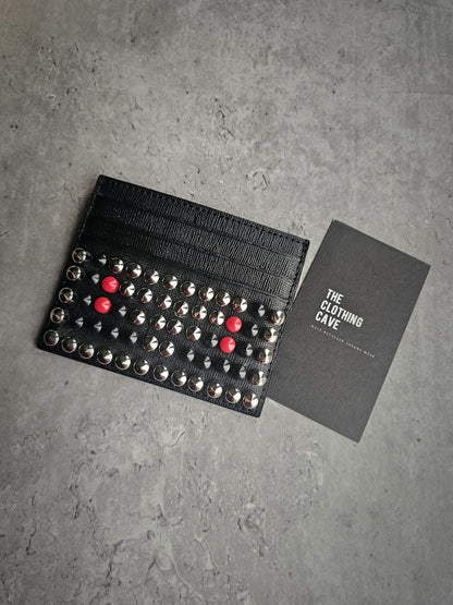 FENDI Saffiano Monster Stud Eyes Card Holder - Limited Edition