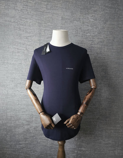 VERSACE Essentials Logo Navy T-Shirt