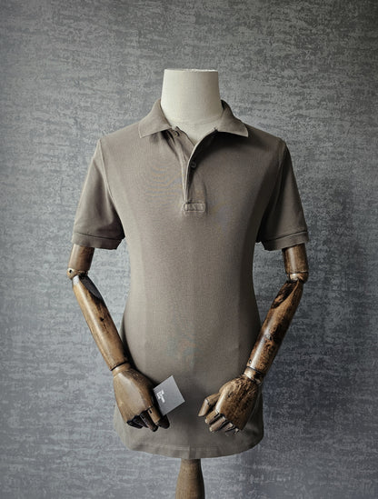 TOM FORD TF Garment-Dyed Cotton Khaki Polo Shirt