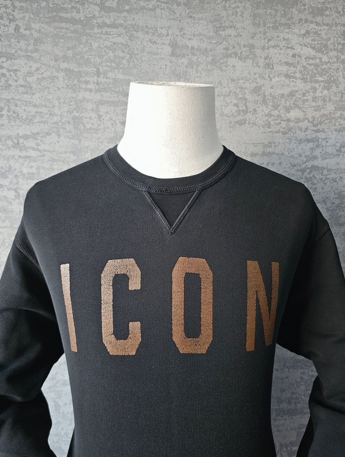 DSQUARED2 Copper-Tone ICON Logo Sweatshirt
