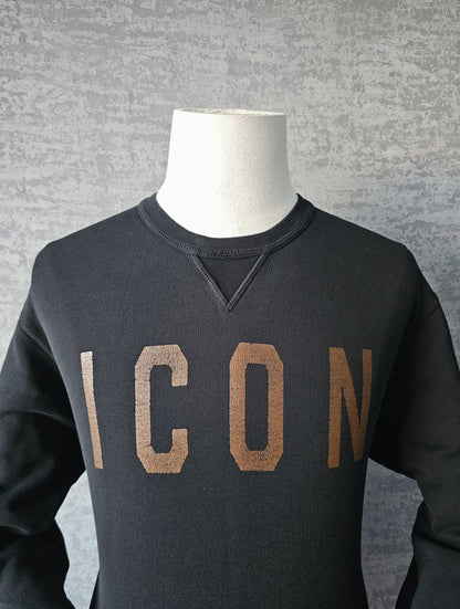 DSQUARED2 Copper-Tone ICON Logo Sweatshirt