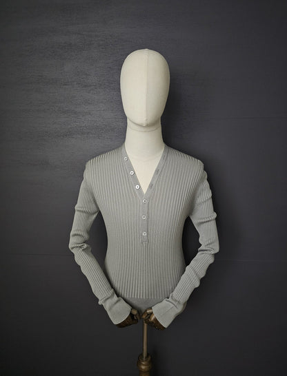 TOM FORD Silk Blend Henley style Long-Sleeve Sweater
