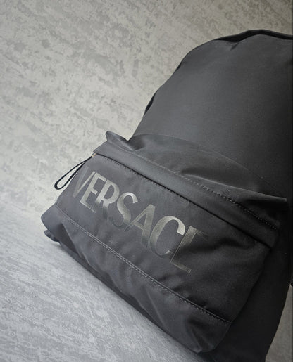 VERSACE La Greca 90's Logo Nylon Backpack