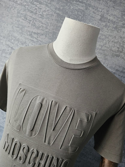 MOSCHINO Milano Embossed Love Logo T-Shirt