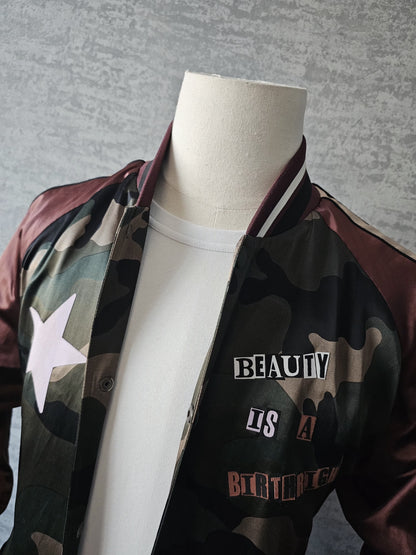 VALENTINO GARAVANI x Jamie Reid Satin Bomber