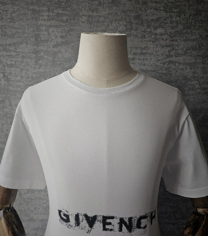 GIVENCHY Faded Distressed Logo T-Shirt