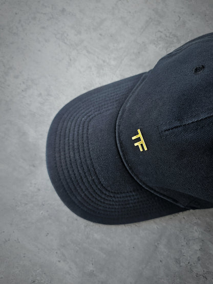TOM FORD TF Cotton Canvas Navy Baseball Cap