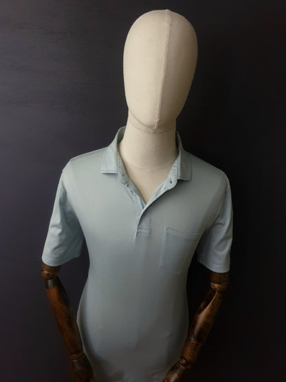 REISS Austin Polo Shirt in Sky Blue
