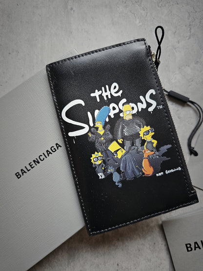 BALENCIAGA X SIMPSONS Calfskin Long Coin/Card Holder