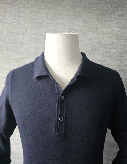 GUCCI Webbed-Hem Fine Knit Polo