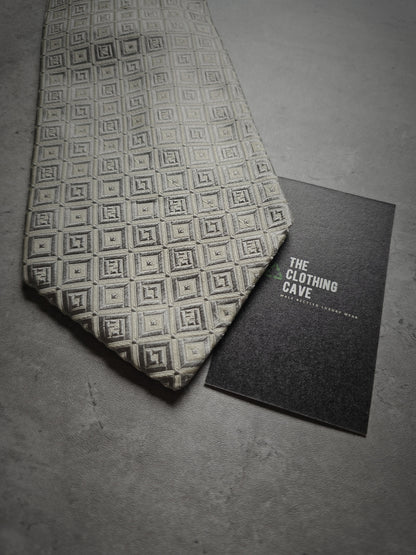 FENDI Embellished Micro FF Motif Silk Tie