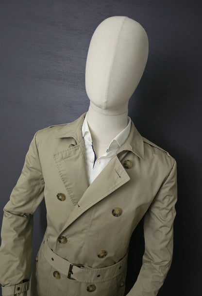 ALL SAINTS Amend Mac Beige Trench Coat