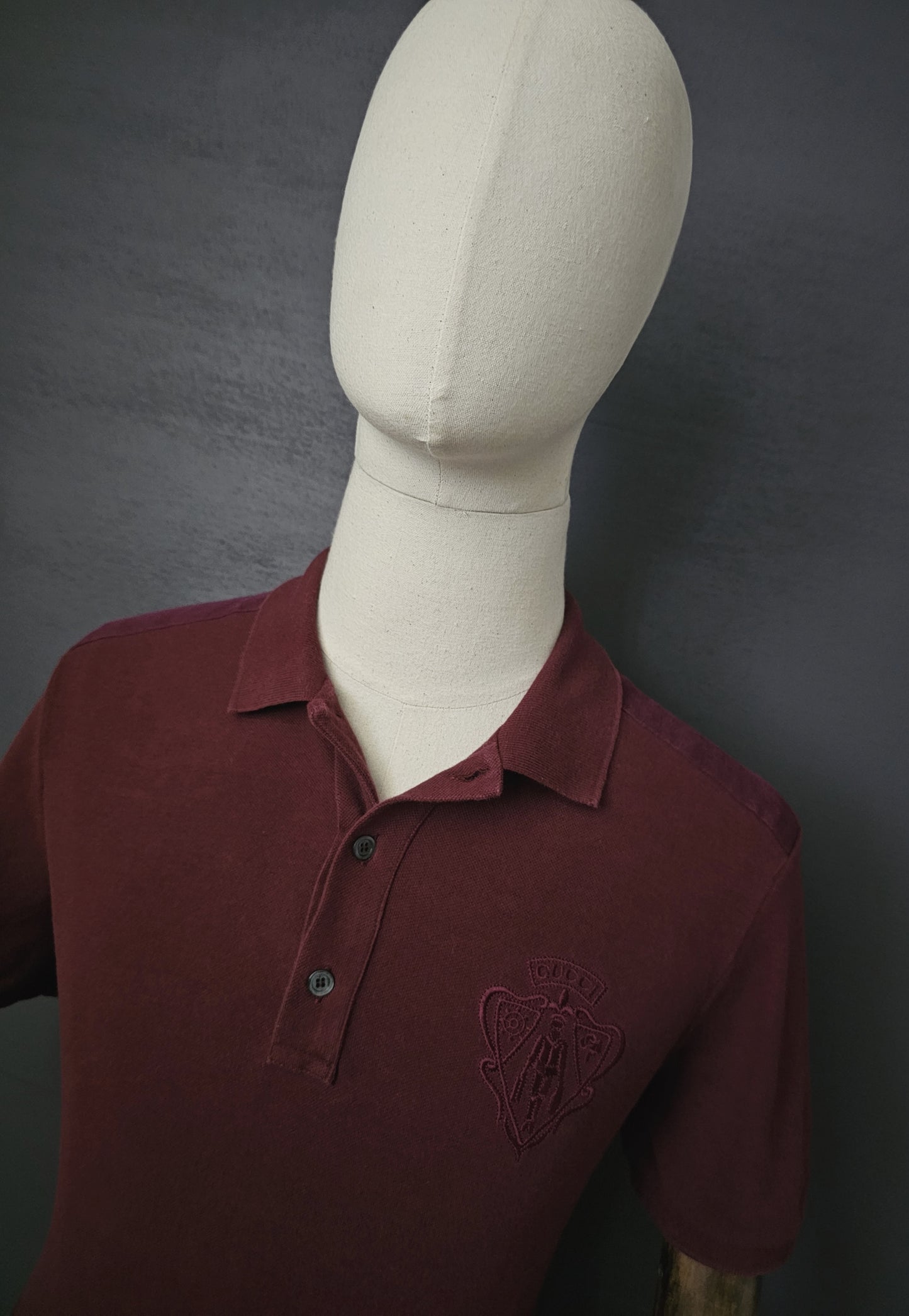 GUCCI Web Crest Embroidery Polo Shirt