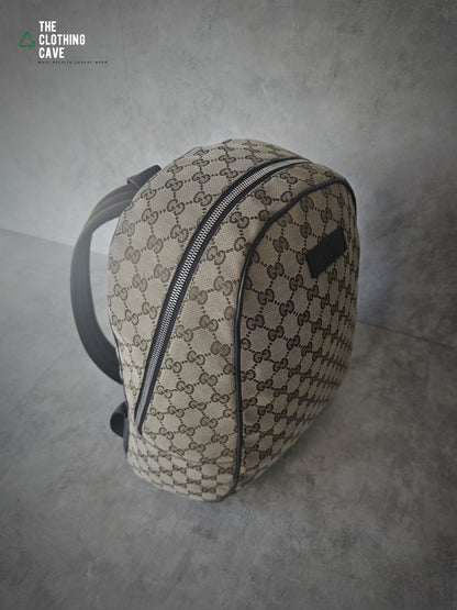 GUCCI GG Supreme Monogram Beige/Brown Backpack