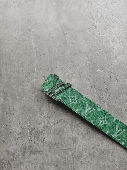 LOUIS VUITTON LV Monogram 40mm Reversible Green Belt