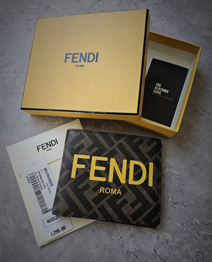 FENDI FF Monogram Roma Bifold Wallet