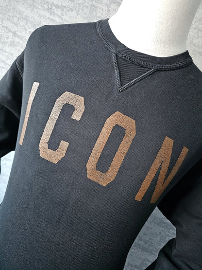 DSQUARED2 Copper-Tone ICON Logo Sweatshirt