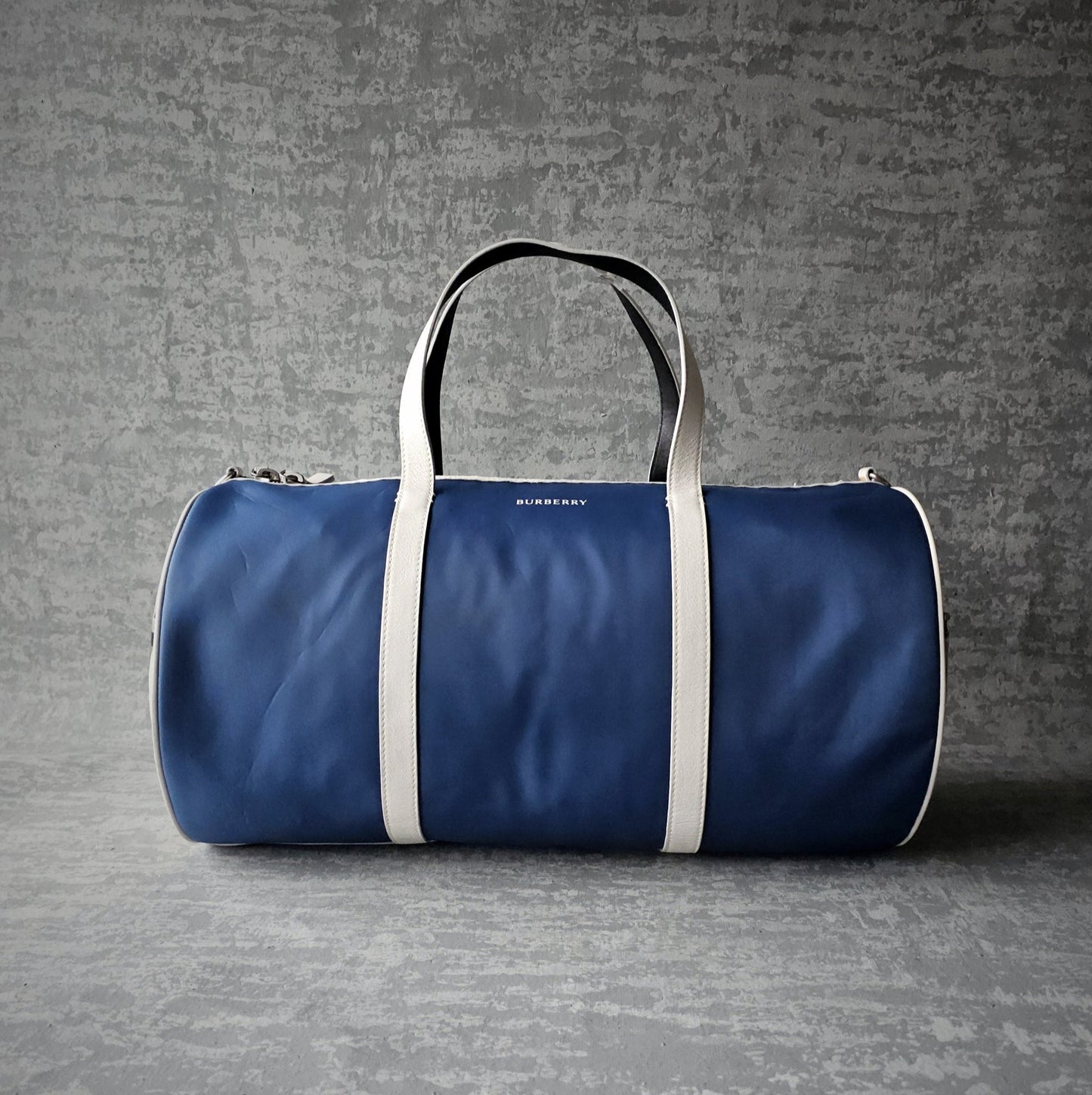 BURBERRY Nylon Kennedy Duffle Bag