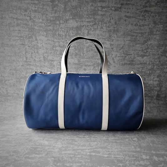 BURBERRY Nylon Kennedy Duffle Bag