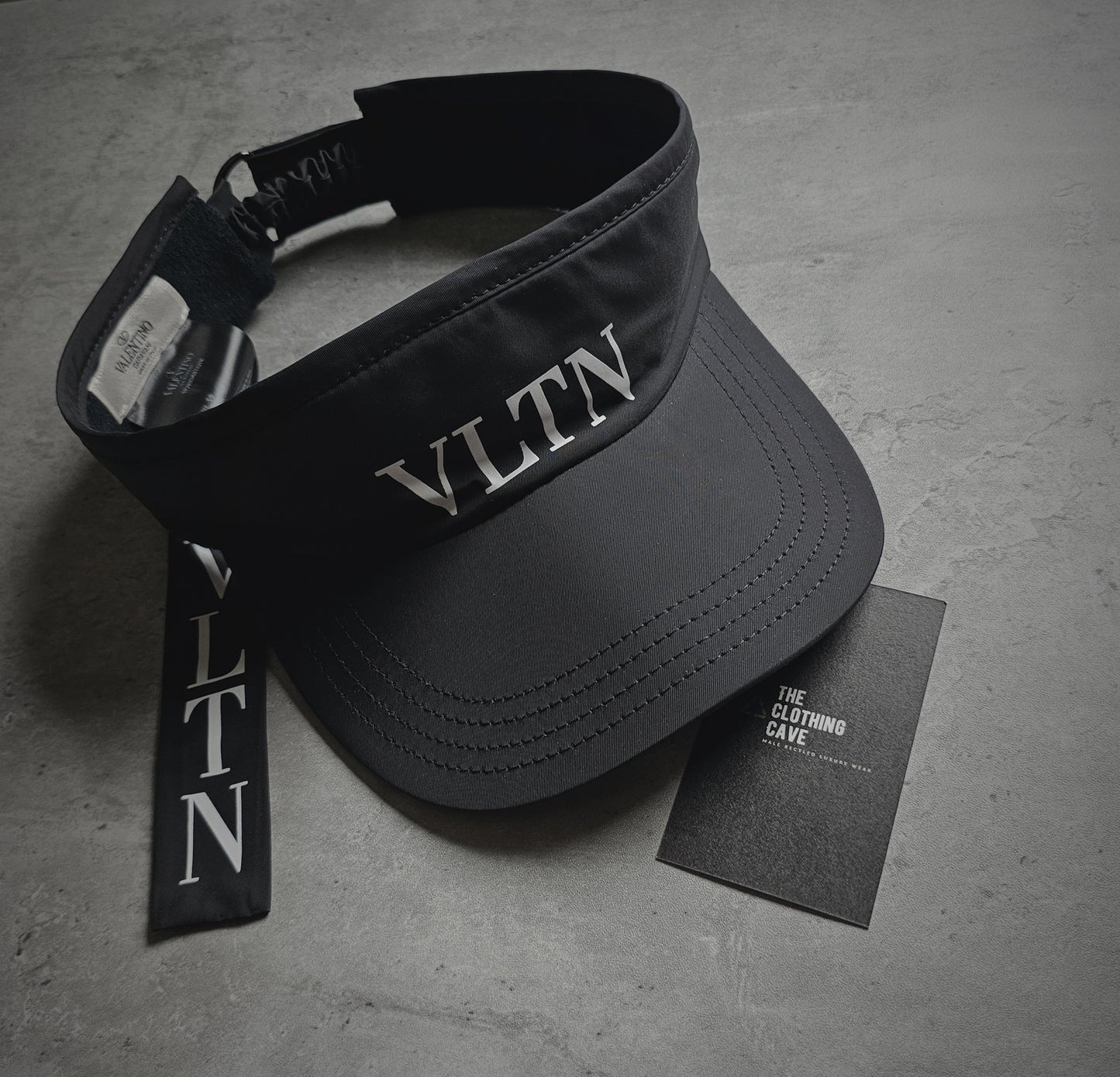 VALENTINO VLTN Black Visor/Cap