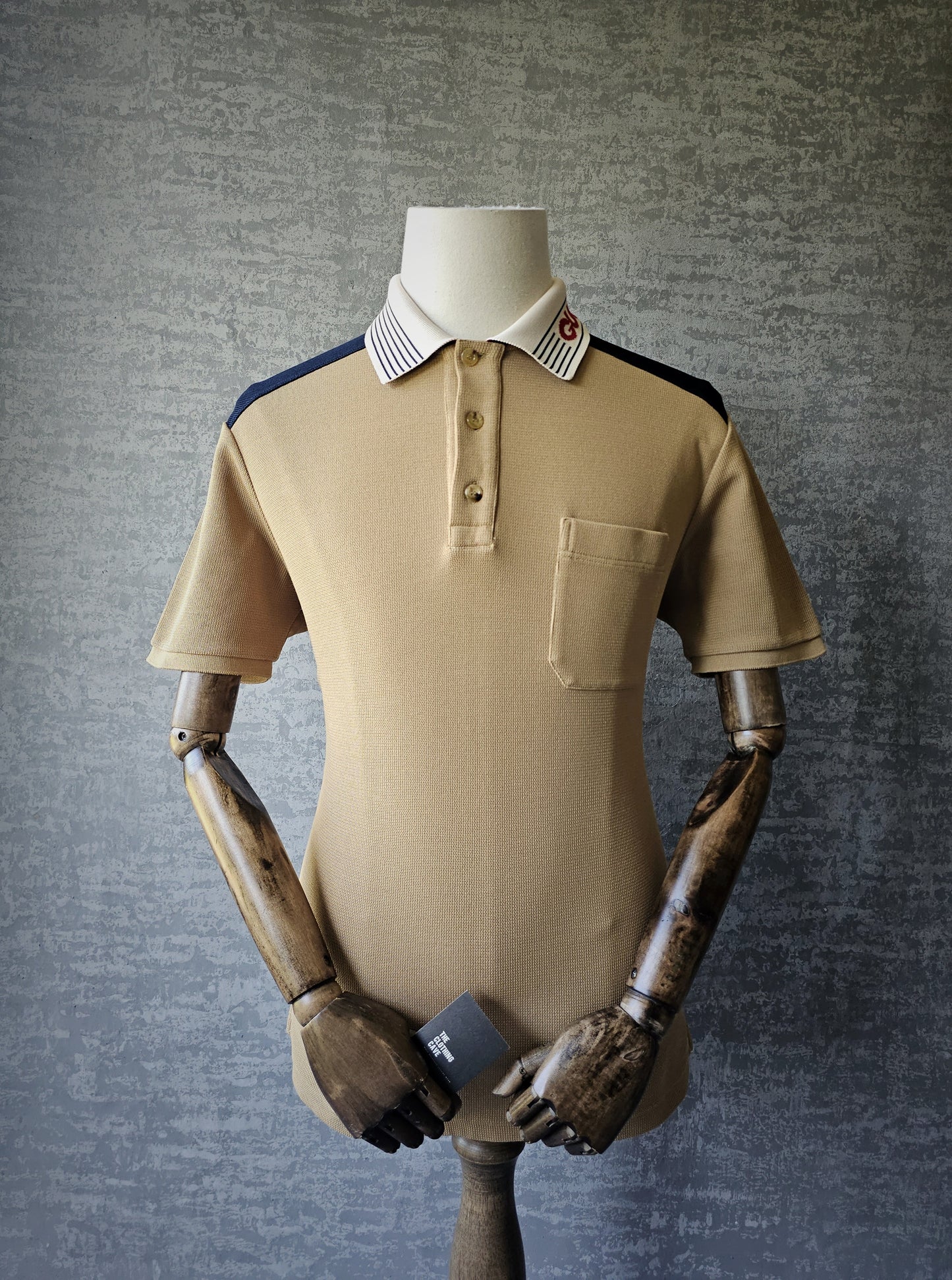 GUCCI Cotton Jersey Logo Collar Polo Shirt