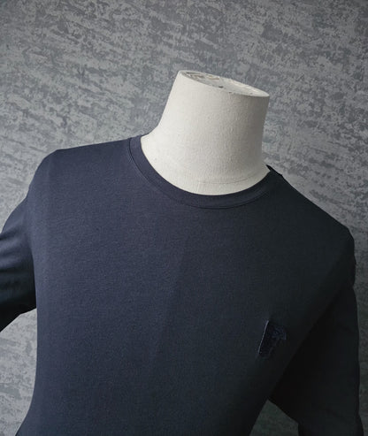 VERSACE Collection Medusa Embroidered Long-Sleeve T-Shirt