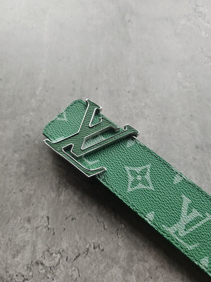 LOUIS VUITTON LV Monogram 40mm Reversible Green Belt
