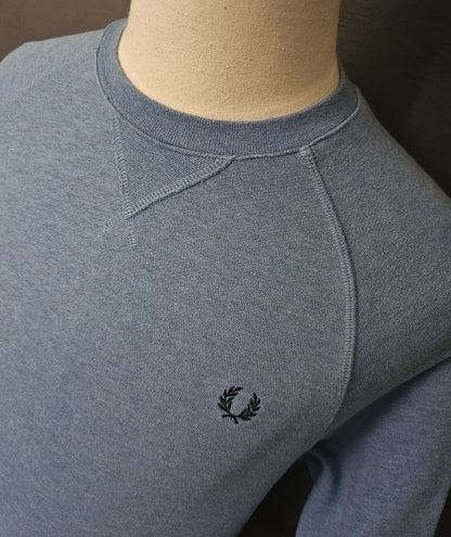 FRED PERRY Crew Neck Sweatshirt in Blue
