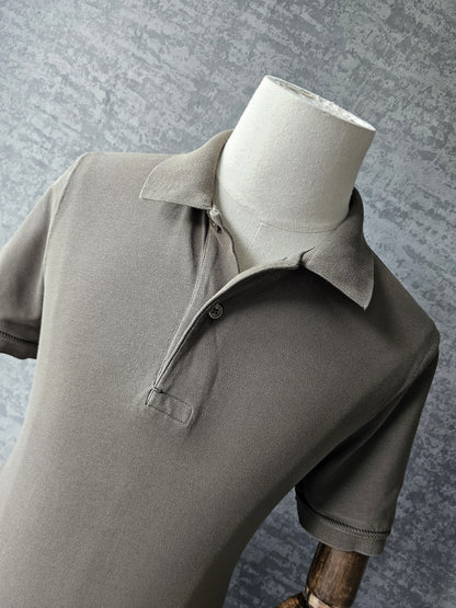 TOM FORD TF Garment-Dyed Cotton Khaki Polo Shirt