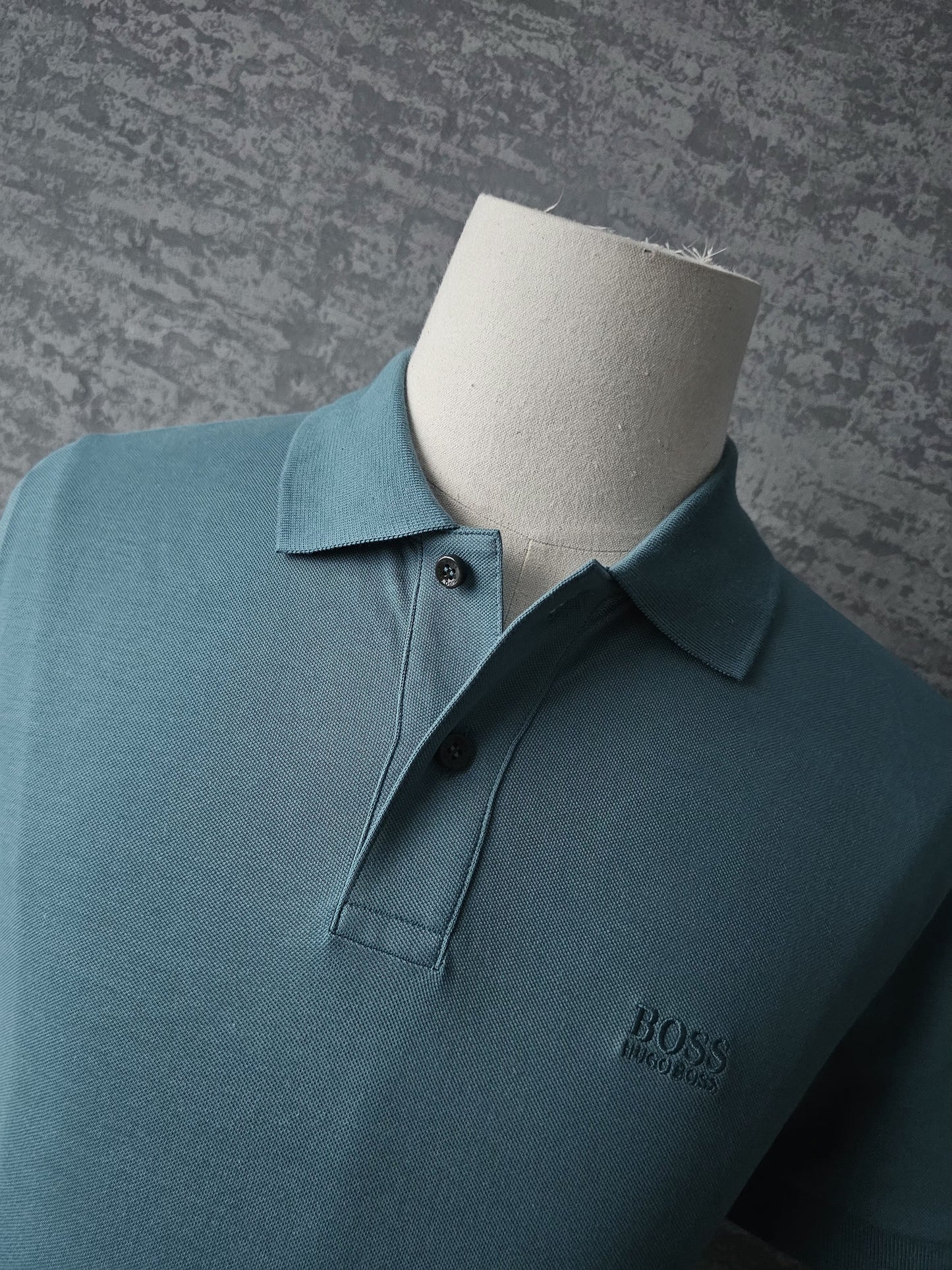 HUGO BOSS Turquoise Piro Logo 447 Polo Shirt