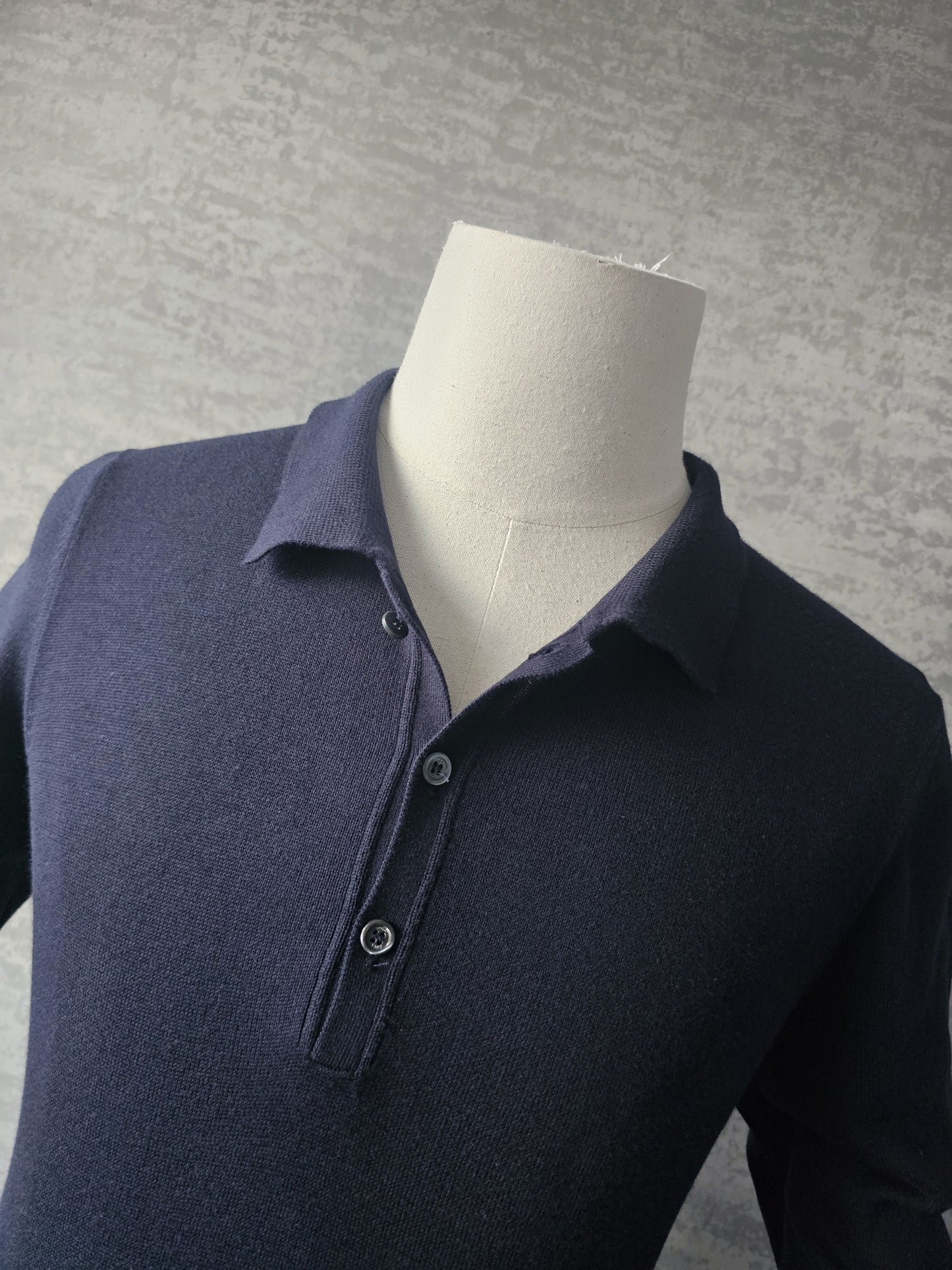 GUCCI Webbed-Hem Fine Knit Polo