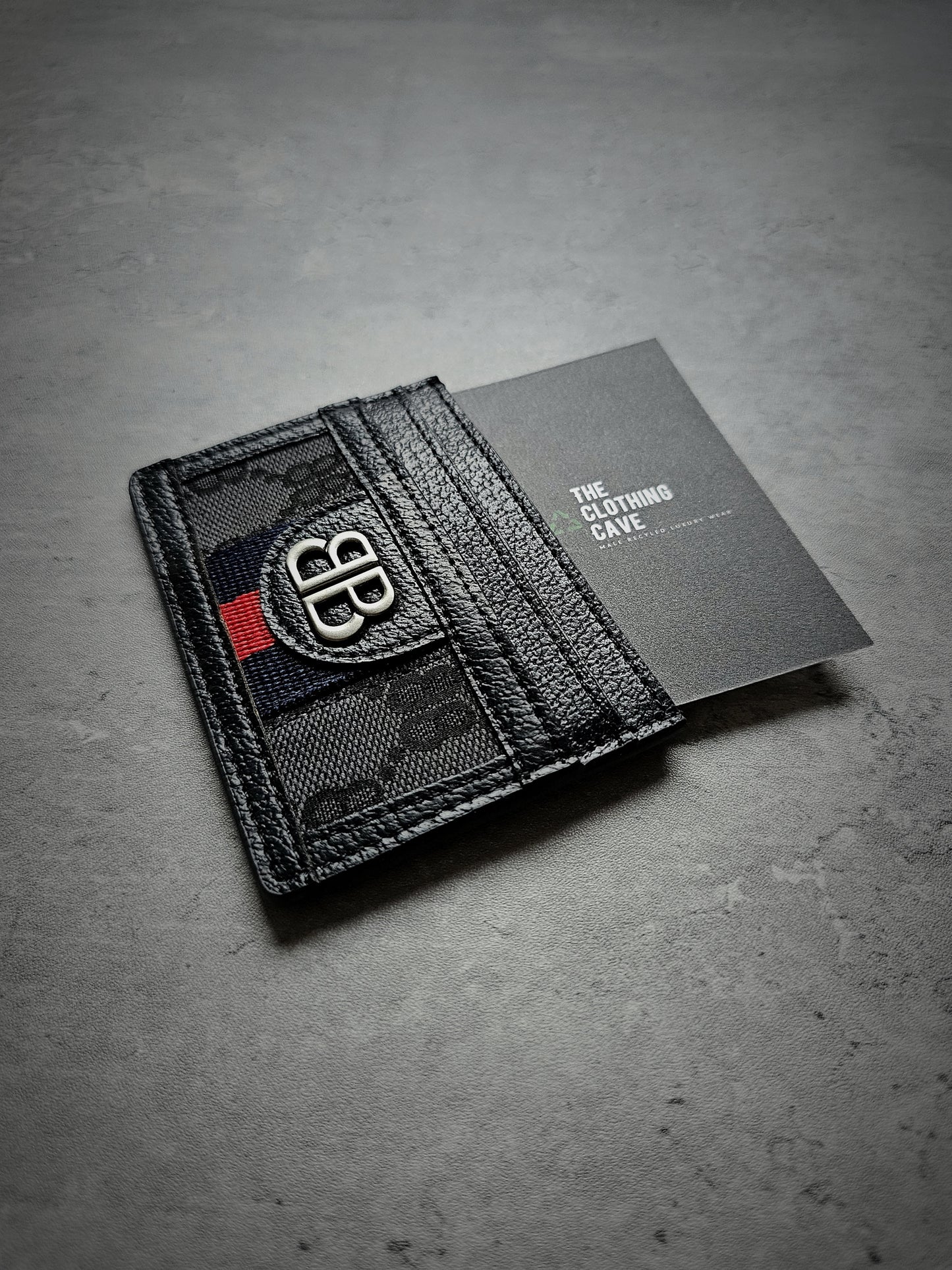 BALENCIAGA x GUCCI Hacker Canvas Card Holder