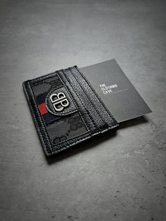 BALENCIAGA x GUCCI Hacker Canvas Card Holder