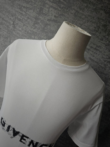 GIVENCHY Faded Distressed Logo T-Shirt