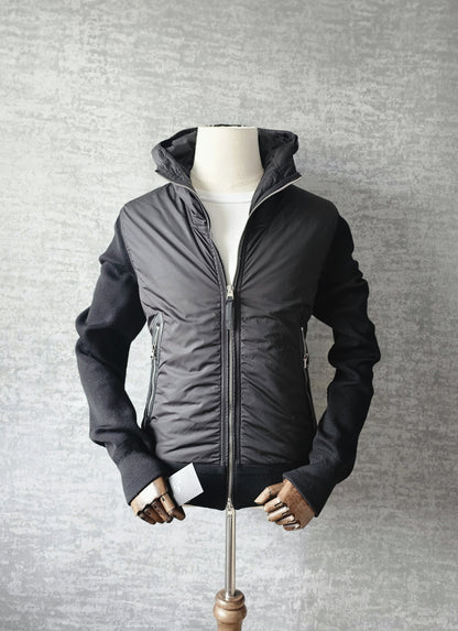 TOM FORD Shell-Panelled Wool Hooded Jacket Black