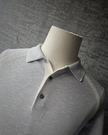 REISS Earlsfield Edition Long Sleeve Knitted Polo